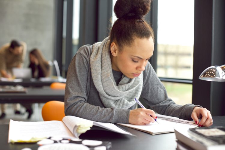 scholarship_girl Image of a female student studying
